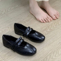 Women's Minimalist Versatile Mary Jane Shoes, New Spring 2026, Buckle Strap, Low Cut, Soft Sole Casual Leather Flats