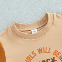 Children's Letter Printing Color Matching Personalized Sweater