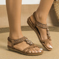 Women's Flat Sandals Plus Size Diamond Casual Shoes