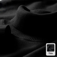 Knitted Sweater Men Soft Skin-friendly Casual Warm High-neck Sweater