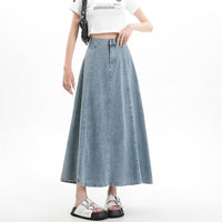 Elegance Retro Denim Skirt For Women