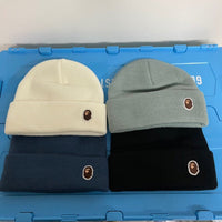 Wool Classic Embroidery Label Beanie Hat Winter New Couple Knitted Hat