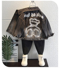 New Boy's Autumn Denim Jacket Western Style Top