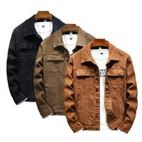Handsome Korean Style Slim Fit Denim Coat For Men