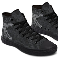 Printed Couple High Top Canvas Shoes