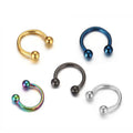 Conical Curved Rod Titanium Steel Lip Nail Ear Bone