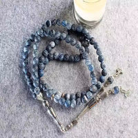 99-bead Weathered Agate Prayer Beads