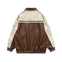 American Retro Alphabet Embroidered Lapel Baseball Uniform
