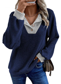 Women's Simple Pullover Knit Sweater