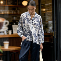 Stylish Slim-fit Long-sleeve Shirt With A Chic Print Perfect For The Office
