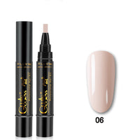 3 In 1 Nail Glue Pen  One-step Glue Phototherapy Plastic Nail Magnet Pen French Water Ripple Cat Eye Strong Magnet Pen DIY Manicure Tool Pen