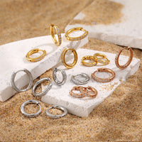 Light Luxury High-End Sparkling Diamond Earrings For Women Stainless Steel