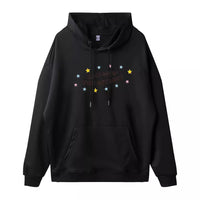 Men's Hot Stamping Printed Double-layer Hat Pocket Hoodie