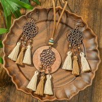 Retro Floral Earrings And Necklace Set With A Distinctive European And American Style