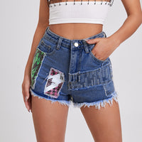 Mid-rise Denim Shorts For Women Casual And Versatile