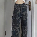 Spring Camouflage Jeans That Lengthen The Legs Fashionable High Waist