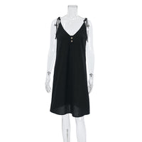 Home Comfort Pure Cotton Backless Sexy Camisole Nightdress
