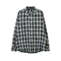 Fashion Personality Punk Plaid Loose Shirt Men
