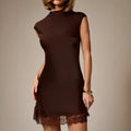 Womens Slim-fit Mini Cocktail Party Fashion Dress
