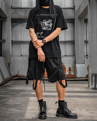 Men's Hip Hop Loose Five Straight Leg Shorts