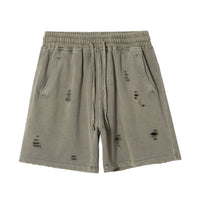 High Street Ins Washed And Worn Dyed Straight Shorts