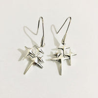 Unique Irregular Silver Copper Womens Instagram-Style High-End Earrings
