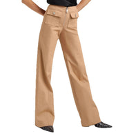 High-waisted Casual Chic Pants With Dual Pocketsversatile And Stylish