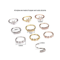1 Pcs 0.8x8mm Nose Piercing Body Jewelry Part Nose Hoop Nost
