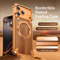 Walnut Wood Frameless Phone Case