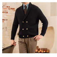 Fall Winter Men Coat V-neck Sweater Trendy Simple
