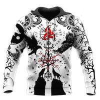 European Code Fashion 3D Digital Viking Printed Hoodie