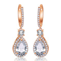 Bold Exaggerated Micro-pave Cubic Zirconia Earrings For Women