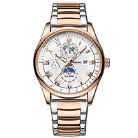 Men's Waterproof Luminous Wrist Belt Moon Quartz Watch