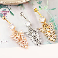 New Belly Button Ring Fashionable And Sexy Belly Button Nail Zircon