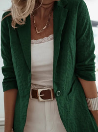 Womens Stylish Casual Solid-color Long-sleeve Jacket