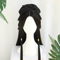 Ancient Costume Wig Female Ancient Style Han Chinese Clothing Lazy Whole Head Cover