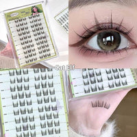 Natural Glue-free False Eyelashes With Clear Roots