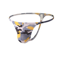 Low Waist Sexy Comfortable Breathable Camouflage U Pouch T-shaped Panties
