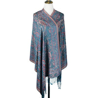 European And American Popular Ethnic Style Cashew Pattern Jacquard Tassel Scarf For Women