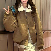 Loose Fashion Brand Thick Warm Jacket