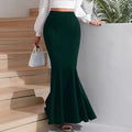 Polyester Temperament Sheath Fishtail Skirt
