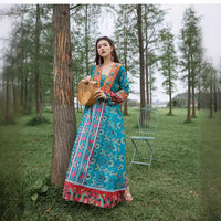 Same-style Bohemian Ethnic Dress For Beach And Travel