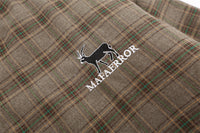 American Retro Plaid Baseball Stand Collar Coat Cotton-padded Jacket