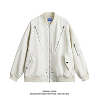 American Pilot Jacket Men's Autumn Fashion Brand Loose Black Advanced