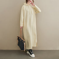 Womens Loose Fitting Long Sleeve Dress