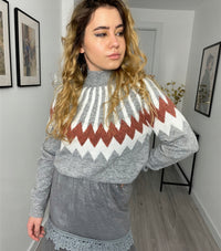 New Ethnic Style Knit Casual Loose Sweater