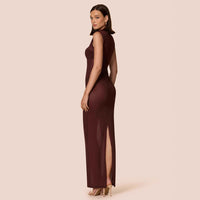 Sexy Womens Bodycon Sheer Mesh Dress With Slit