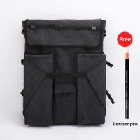Art Drawing Bag Canvas Backpack In 4K Black, Extra Thick