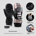 Snowboard Gloves For Women Wind-proof And Cold Protection Touch Screen Fleece-lined Thickened
