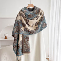 Warm Scarf Fashionable Outerwear Sweet Cute Double-sided Shawl